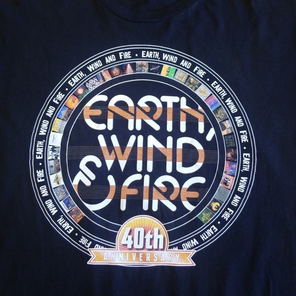Tultex Other - Earth, Wind & Fire 40th Anv. Tour T-shirt Sz L